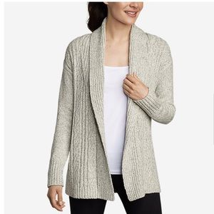 🆕 Eddie Bauer Cable Cardigan. Size Large